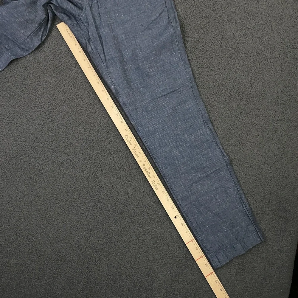 J.Crew 770 Pants Mens 31x32 Blue Baird McNutt Cotton Irish Linen Chino Dress